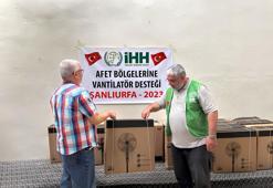 İHH’dan deprem bölgelerine 2 bin 750 adet vantilatör