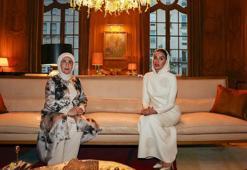 Emine Erdoğan, Katar Emiri Al Sani’nin annesi Nasır'la görüştü