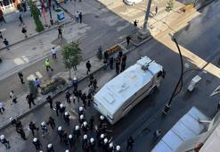 Yüksekova'da izinsiz yürüyüşe polis müdahalesi