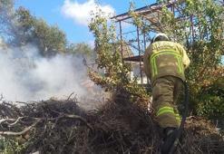 Kaynak makinesinden çıkan yangın, söndürüldü
