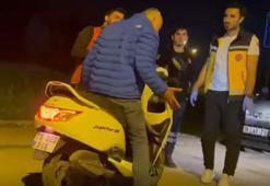 Motosikletten düşen alkollü sürücü: Bana komplo mu kuruyorsunuz