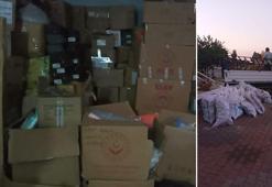 Hatay'da 30 milyon lira değerindeki yardım kolilerini depolayan şüpheli yakalandı