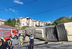 Başakşehir'de İETT otobüsü devrildi: 5 yaralı