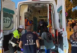 Dönercide asma kattan düşen çocuk yaralandı