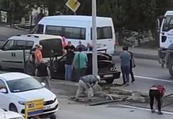 Bursa'da freni patlayan kamyon yoldan çıktı: 2 yaralı