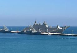 TCG Anadolu, test için Mersin'de