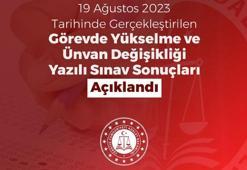 Adalet Bakanlığı 'görevde yükselme' sınav sonuçları açıklandı