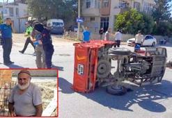 Otomobille çarpışan 3 tekerlekli motosiklette 2 kişi ağır yaralanmıştı; 1'i öldü