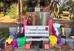 Kağıthane’de kaçak hayvan derisinden çanta yapılan imalathaneye baskın