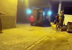 ‘Şirinler’ çetesi operasyonunun görüntüleri ortaya çıktı; polis kapıyı zırhlı araçla kırmış