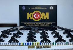 Mersin'de ruhsatsız silah ve uyuşturucu operasyonu; 6 gözaltı