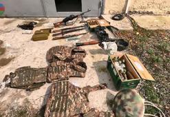 Azerbaycan ordusu, Karabağ’da silah ve mühimmat ele geçirdi