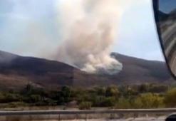 Çankırı'da ağaçlık alanda yangın