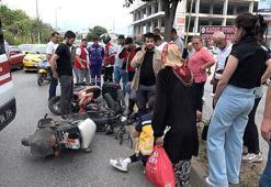 Ters yöne giren elektrikli bisikletli çocuk kazaya neden oldu: 2 yaralı