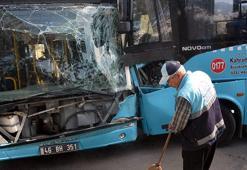 Kahramanmaraş’ta halk otobüsleri çarpıştı: 9 yaralı