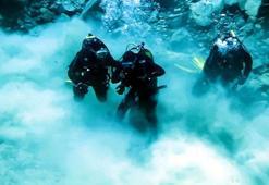 'Doğal akvaryum' Gökpınar Gölü'nde tüplü temizlik