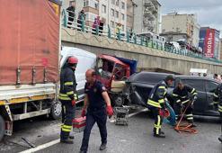 Kocaeli'de D-100 kara yolunda 7 araç birbirine girdi