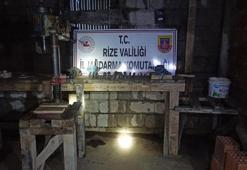 Rize'de yayla evlerine 'kaçak silah' baskını