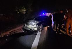 Atık lastik otoyolda kazaya neden oldu, 9 araç birbirine girdi; 4 yaralı