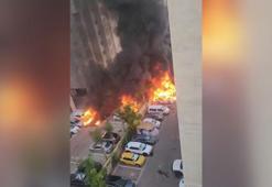 İsrail Dışişleri, yerleşim yerine düşen roketten görüntüler paylaştı