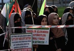 Diyarbakır'da HÜDA PAR'lılar tarafından Hamas'a destek için dua edildi