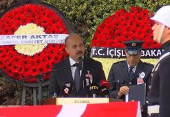 Şehit polisin cenaze töreninde konuşan İl Emniyet Müdürü Aktaş: 9 kişi gözaltına alındı