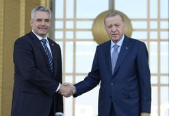 Cumhurbaşkanı Erdoğan, Avusturya Başbakanı Nehammer'i resmi törenle karşıladı