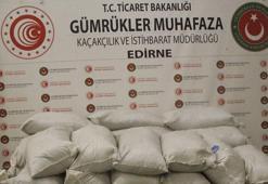 Kapıkule'de, 887 kilo kaçak 'damiana çayı' ele geçirildi