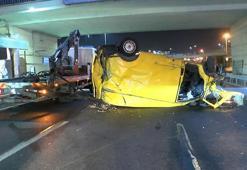 Güngören D-100 Karayolu'nda minibüs takla attı: 1 ölü 4 yaralı