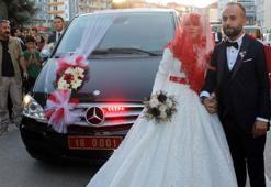 Valinin makam aracı, gelin arabası oldu