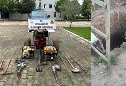 Bursa'da kaçak define arayan 5 şüpheli suçüstü yakalandı