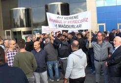 İBB önünde  '4+1 araç istiyoruz' eylemi