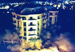 Gaziantep'te dinamitle patlatılan bina yıkılmadı