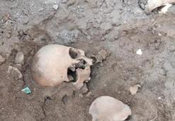 Okul bahçesinde insan kemikleri bulundu