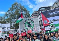 Londra’da Filistin protestosu