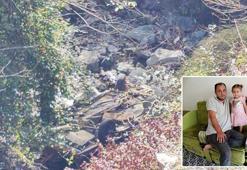 Dere yatağına düşen otomobildeki baba ile kızı, yan yana toprağa verildi