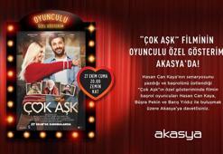 ‘Çok Aşk’ filminin başrol oyucuları özel gösterim için Akasya’da