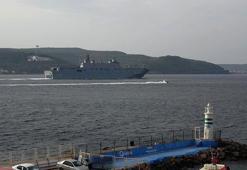 TCG Anadolu, Çanakkale Boğazı'ndan geçti