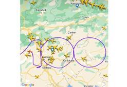 Pegasus'un 100’üncü yıl uçağı gökyüzüne '100' çizdi