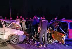 Konya'da iki otomobil çarpıştı: 1 ölü, 3 yaralı