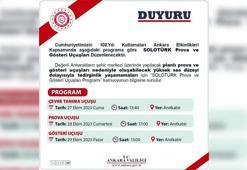 SoloTürk'ten Ankara semalarında 29 Ekim provası