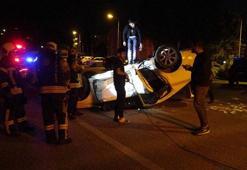 Kaza yapan eşinin yanına giderken kaza yaptı: 5 yaralı
