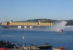'MSC Türkiye', Çanakkale Boğazı’ndan geçti
