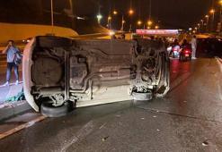 Ümraniye Şile Otoyolu'nda iki otomobil çarpıştı: 4 yaralı