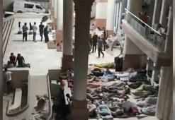 Gazze’de Al-Quds hastanesinin çevresi bombalanıyor