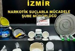 İzmir'de uyuşturucu imalathanesine operasyon