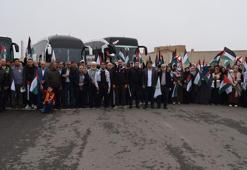 Batman ve Bingöl’de İHH'nın ‘Filistin İçin Özgürlük Konvoyu’, İncirlik Üssü'ne gitmek için yola çıktı