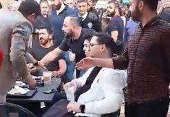 Kahve zinciri şubesinde oturanlara İsrail protestosu; içecekler yere fırlatıldı