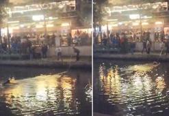Eskişehir'de Porsuk Çayı’na düşen kadın, can simidiyle kurtarıldı