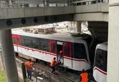 İzmir'de metro raydan çıktı
